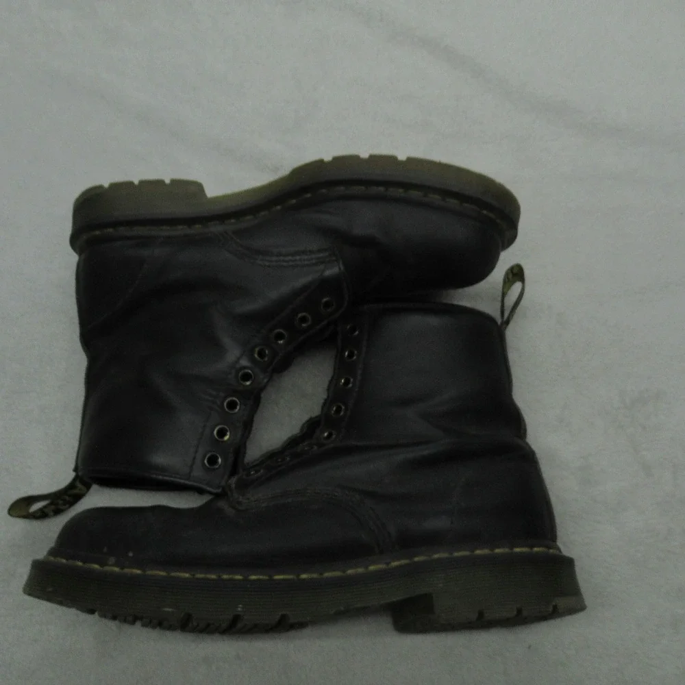 Dr Martens 1460 Unisex 11W 10M Safety Boots Blck Leather Slip Resistant Soft Toe